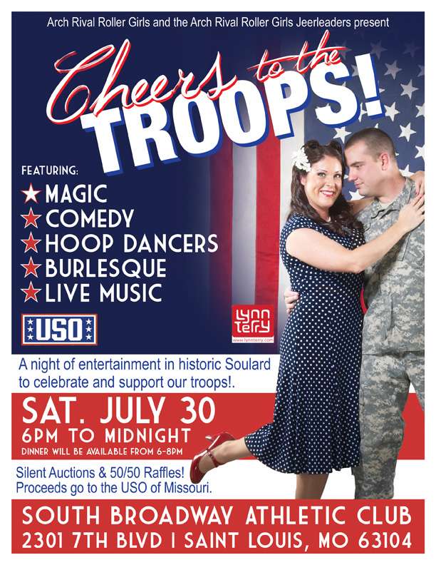 USO Fundraising Event Flier Front
