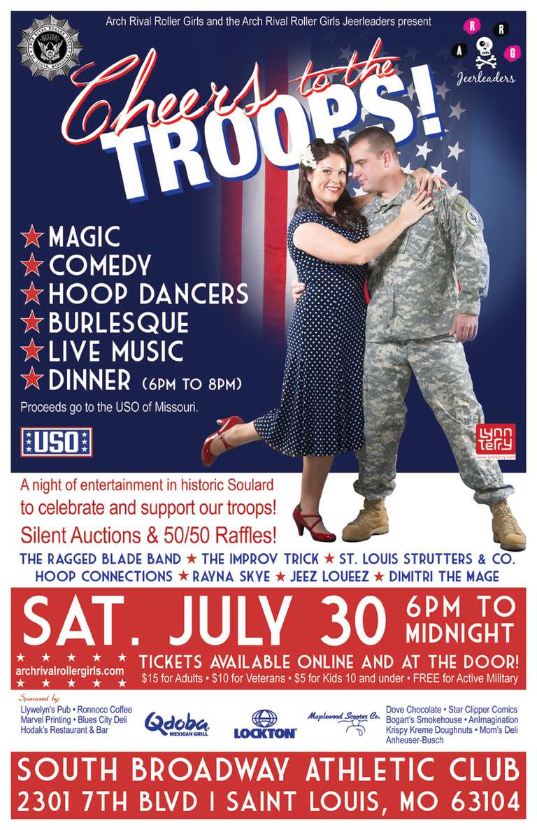 USO Fundraising Event Poster