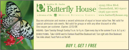 Butterfly House coupon