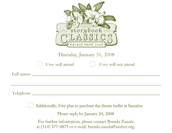 Orchid Show Invite