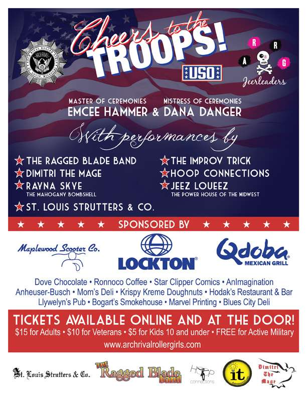 USO Fundraising Event Flier Back